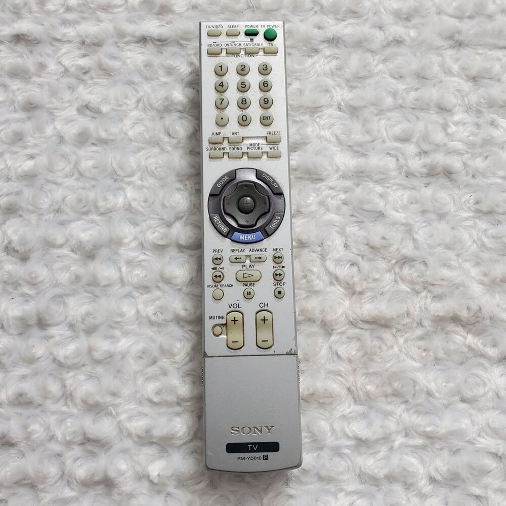 Sony RM-YD010 TV Remote Control OEM Bravia w/ Battery Cover Original